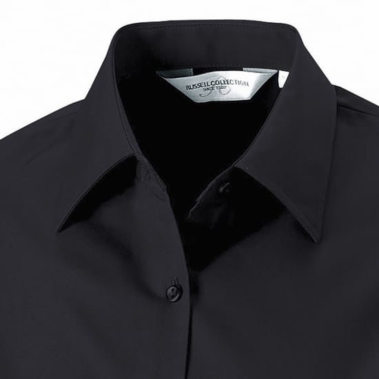 Jerzees Damen/Damen Langarmhemd aus reiner Baumwolle für die Arbeit (Schwarz) - Image 3