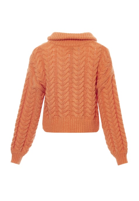 Mymo Strickjacke Damen orange - Image 2