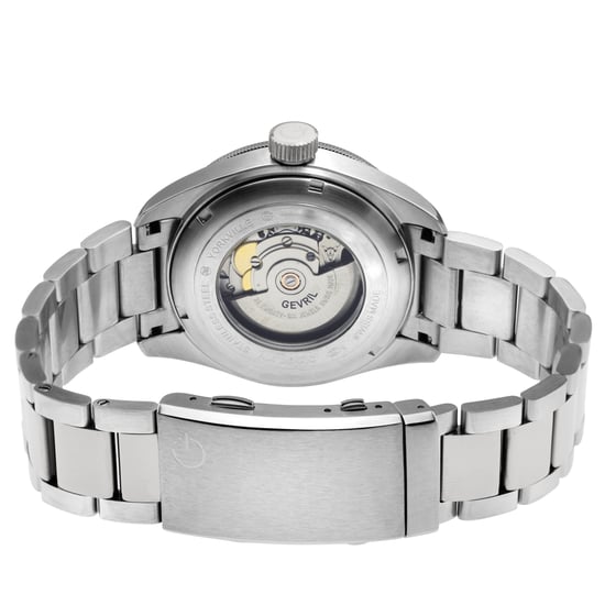 Gevril Herren Yorkville Schweizer Automatik Sellita SW200 Schwarzes Zifferblatt Edelstahl Uhr - Image 2