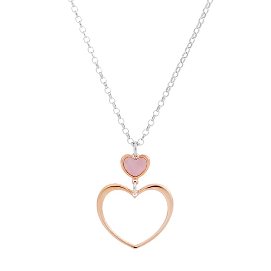 Orphelia 'Mada' Damen 925 Sterling Silber Set: Kette + Armband + Ohrringe - Silber/Rosé SET-7389 - Image 2