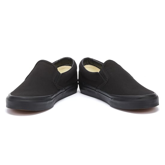 Vans Classic Slip-On Unisex True Schwarz Segeltuch Skate Trainer - Image 5