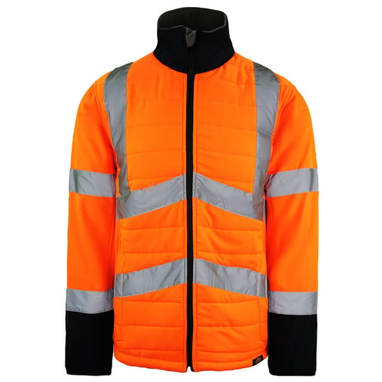 Dickies Hi-Vis Loudon Mens Orange Reflective Jacke - Image 1