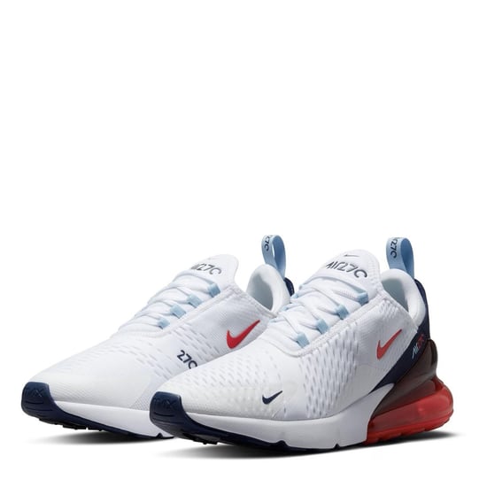 Nike Air Max 270 Trainers White/Red/Navy