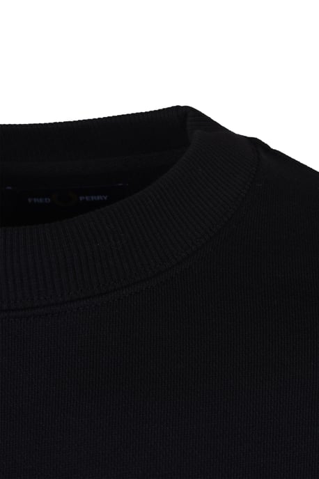Sweat col rond Fred Perry Pour Homme en Noir - Image 3