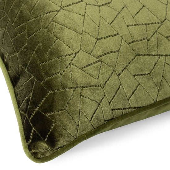 Höem Malans Cut Velvet Paspelierter Polyester gefüllter Kissen - Image 4