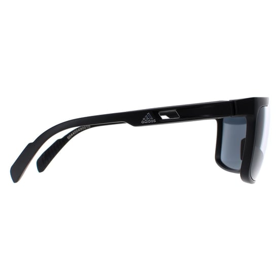Adidas Shield Mens Matte Black Smoke Polarized SP0020