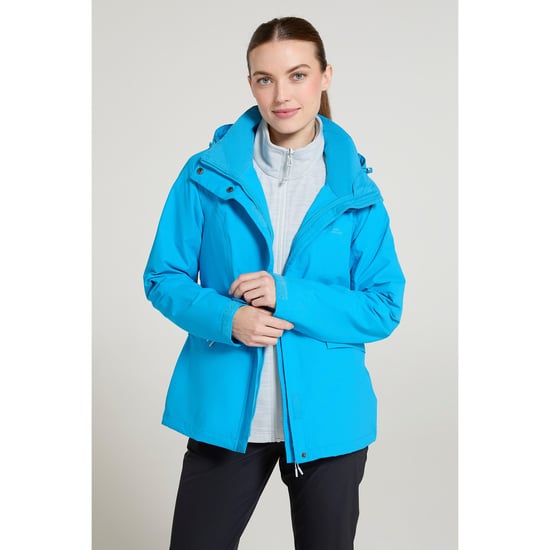 Mountain Warehouse - "Thunderstorm II" Jacke, wasserfest 3 in 1 für Damen (Leuchtend Blau) - Image 1