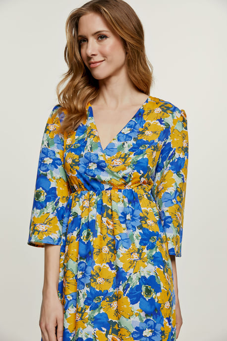 Florales Empire-Linien-Midikleid - Image 3