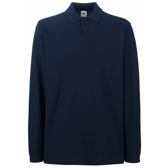 Fruit Of The Loom Herren Premium Langarm-Poloshirt - Image 1