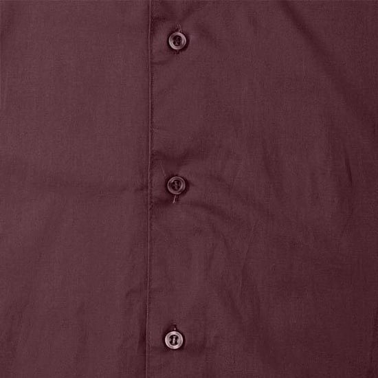 Russell Collection Herren-Langarmhemd mit pflegeleichter Ausstattung (Port) - Image 3