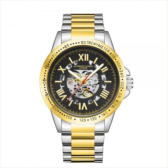 Hand Assembled Anthony James Limited Edition Techtonic Automatic Two Tone Watch