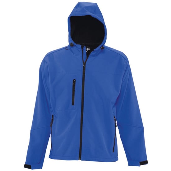 SOLS Mens Replay Hooded Soft Shell Jacket (atmungsaktiv, winddicht und wasserabweisend) (Königsblau) - Image 1