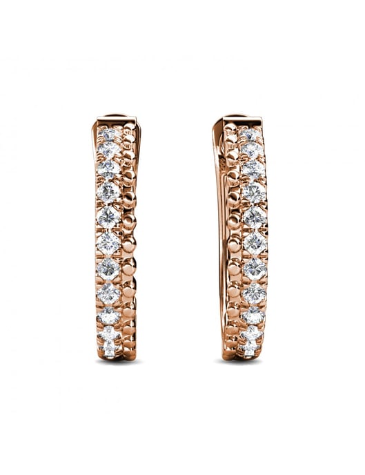 Aleah Ohrringe - Rose Gold und Kristall - Image 3