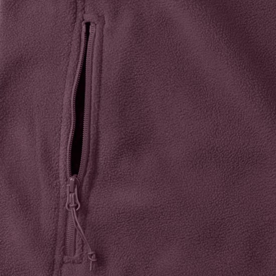 Russell Herren 1/4 Zip Outdoor Fleece Top (Burgund) - Image 5