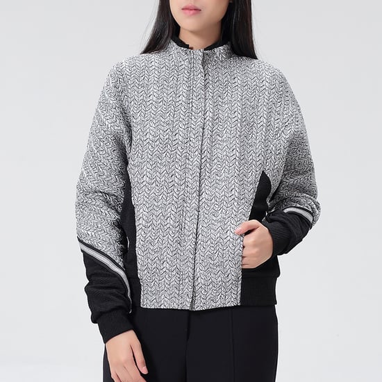 Bi-Material-Jacquard-Jacke - Image 1
