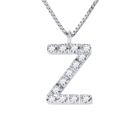 DIADEMA - Necklace with Diamonds - Z - White Gold