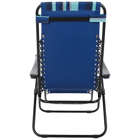 Trespass Glentilt Reclining Garden Chair/Recliner (Blue Stripe)