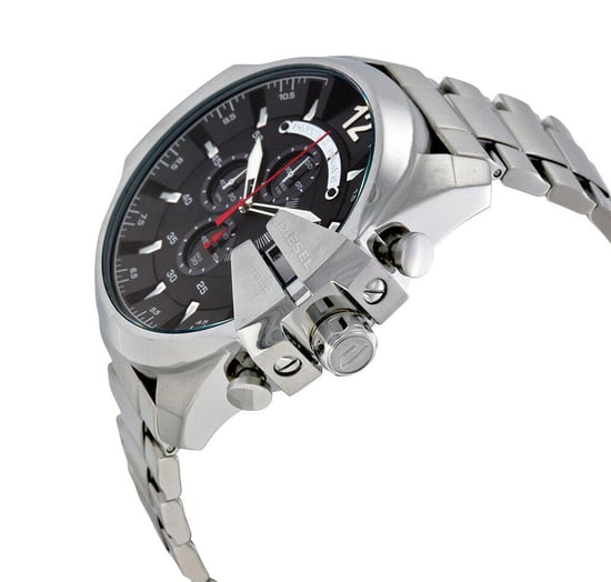Diesel Mega Chief Herren Silber Uhr DZ4308 - Image 3