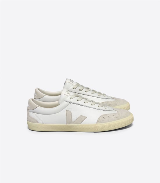 Veja Volley Leder Damen Weiße Turnschuhe - Image 1