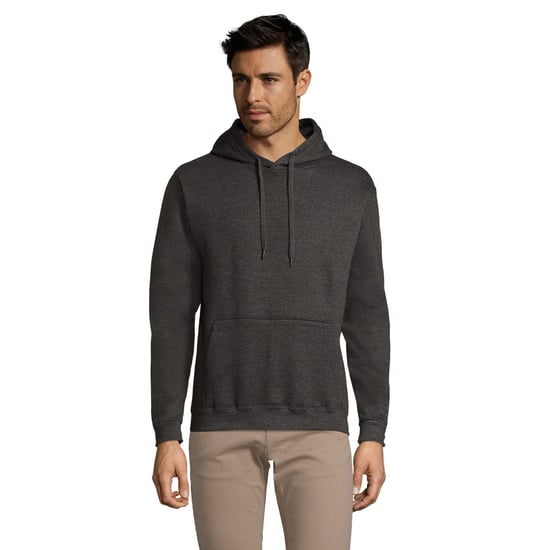 SOLS Snake Unisex-Kapuzen-Sweatshirt / Kapuzenpulli (Charcoal Marl) - Image 4