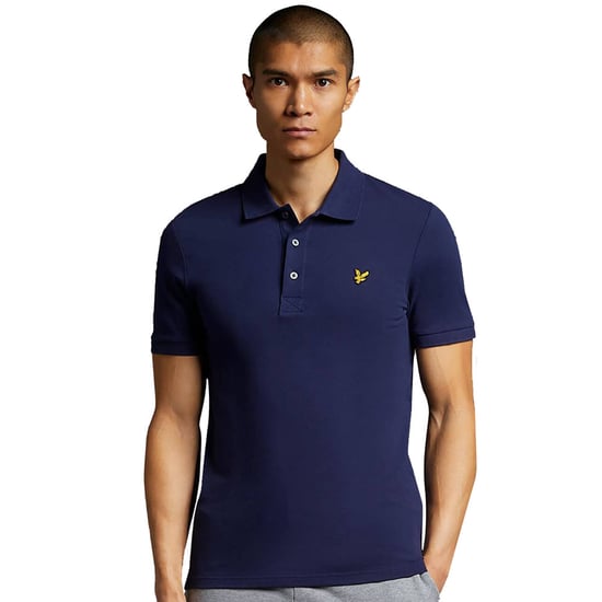 Lyle & Scott Schlichtes Poloshirt in Marineblau - Image 1