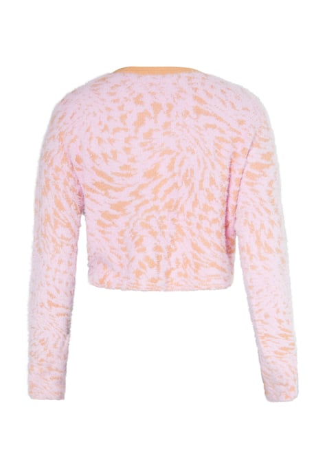 Mymo Strickjacke Damen rosa-orange - Image 2