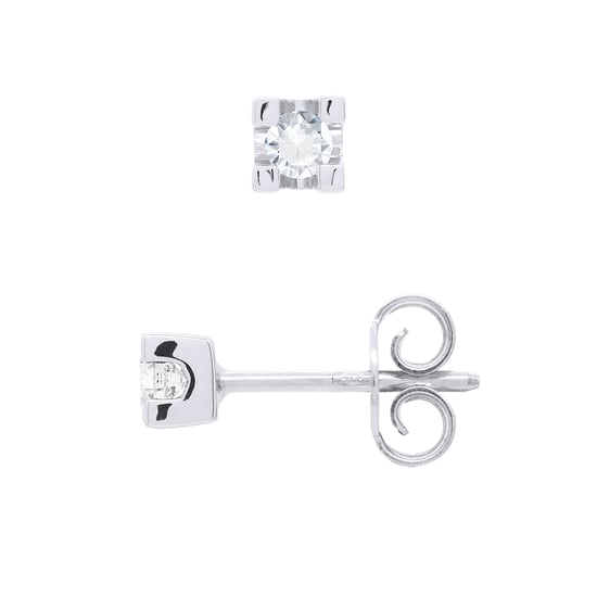 DIADEMA - Earrings with Diamonds - White Gold