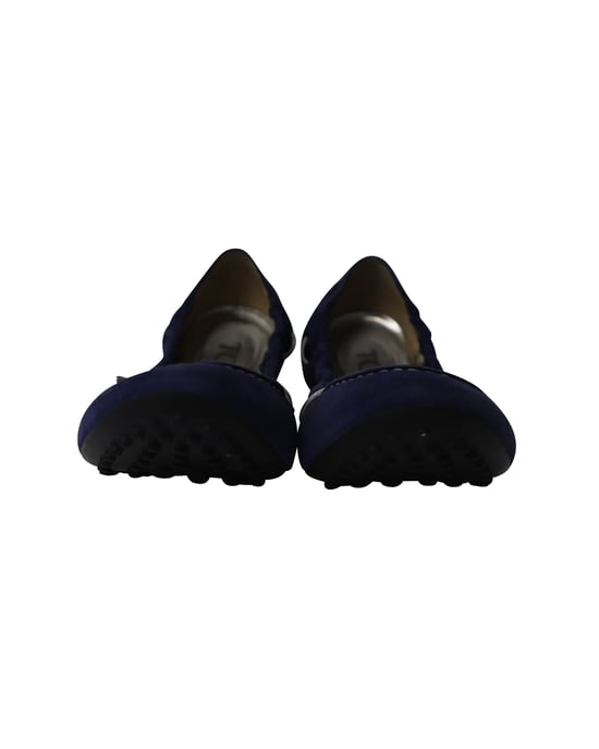 Tod's Scrunch Ballerinas aus königsblauem Wildleder - Image 2