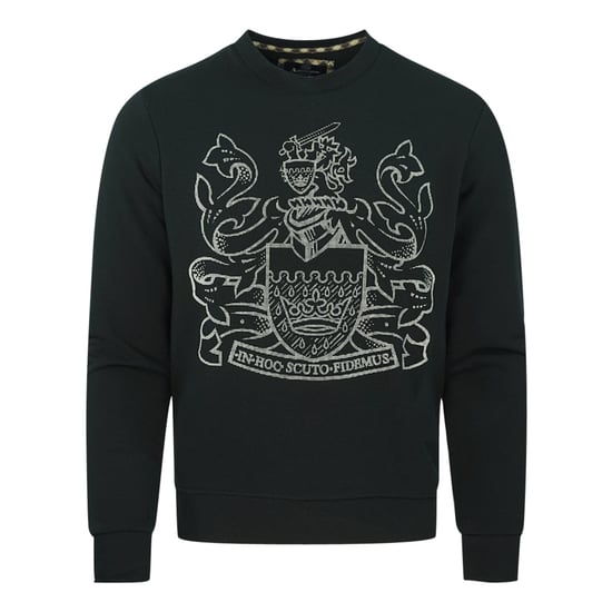 Aquascutum Großer Aldis Logo Schwarzer Sweatshirt - Image 1