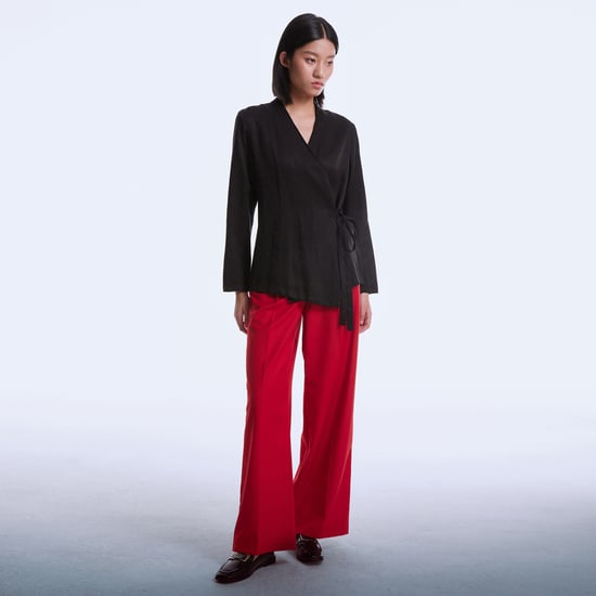Satin-Wickelbluse - Image 2