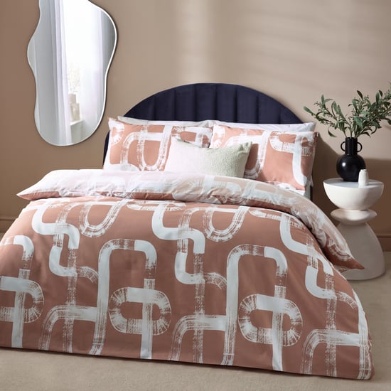 Hoem Tuba Abstract Cotton Rich Reversible Duvet Cover Set - Image 2