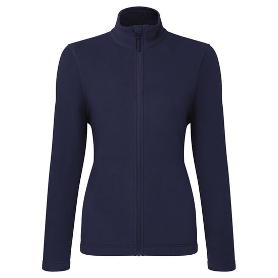 Premier Womens/Ladies Recyclight Fleece-Jacke mit durchgehendem Reißverschluss (Navy) - Image 1
