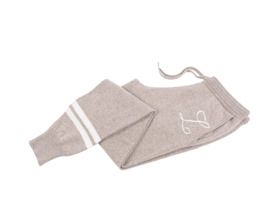 Crown Of Edinburgh Cashmere Track Pants Morningside Camel L