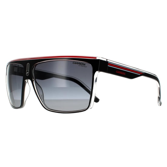 Carrera Shield Unisex Schwarz Kristall Weiß Rot Dunkelgrau Gradient Sonnenbrille - Image 2