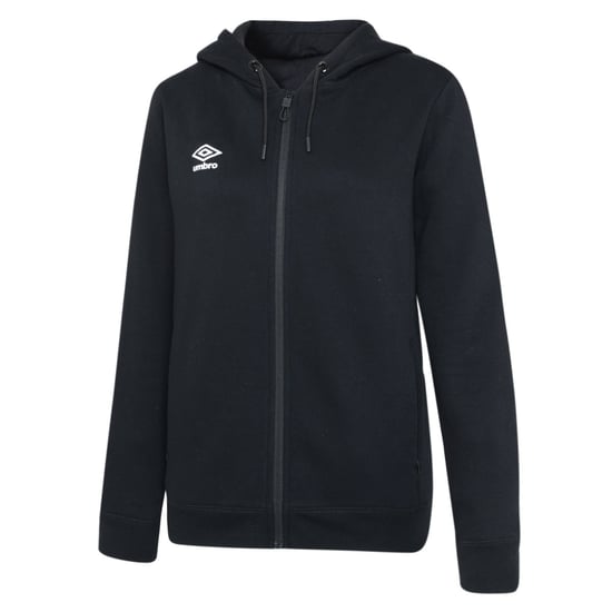 Umbro Damen/Damen Club Leisure Full Zip Hoodie (Schwarz/Weiß) - Image 1