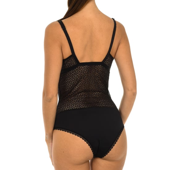 Daily Glam Trendy lace bodysuit with straps D07M7 woman