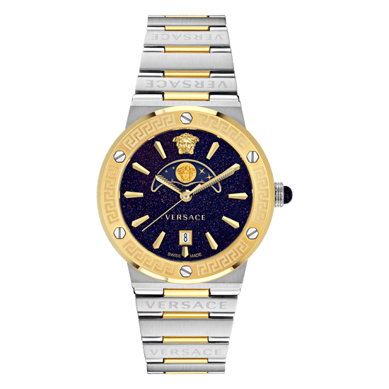Versace Greca Logo Moonphase Women's Multicolour Watch VE7G00223