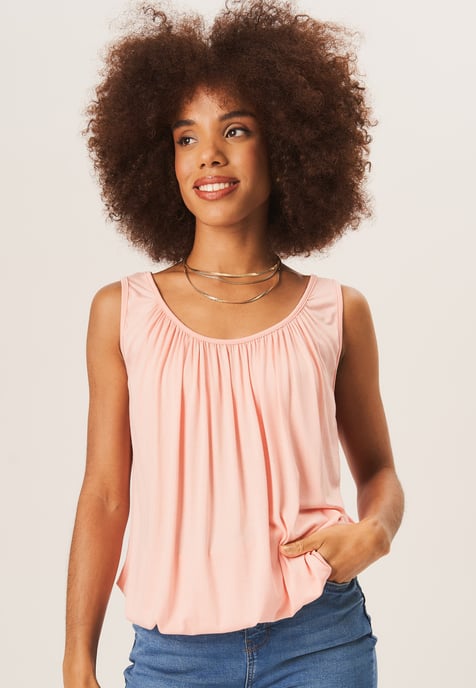 Rouse Neck Oversized Ärmelloses Top - Image 1