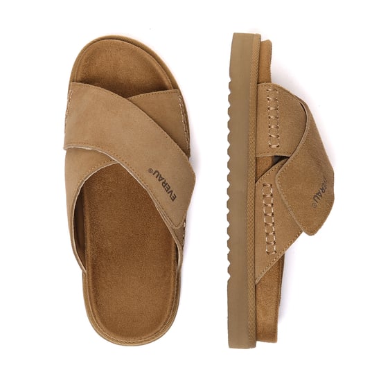 EVER AU Damen Leder Sandalen - Rose - Image 3