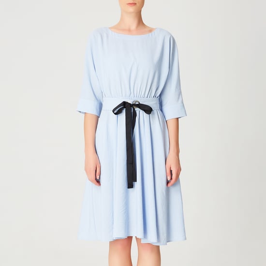 Ausgestelltes Kleid mit breitem Gürtel - Image 2