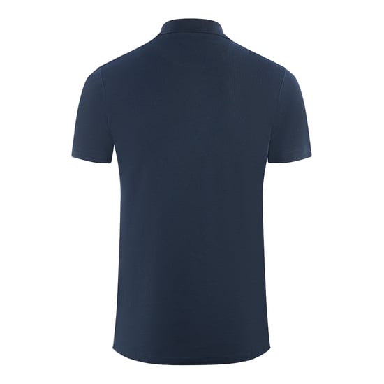 Aquascutum Boxed Logo Marineblaues Poloshirt - Image 2