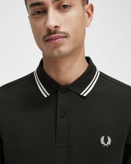 Fred Perry Mens Twin Tipped Signature Polo Shirt NOS