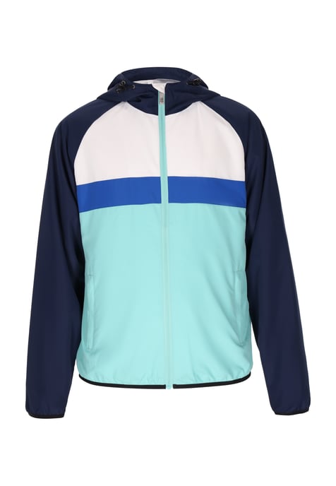 Mo Anorak Herren Türkis Colorblock - Image 1
