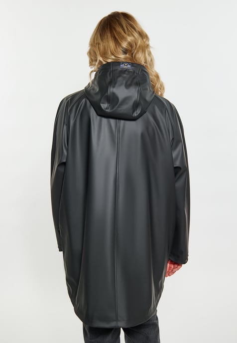 Schmuddelwedda Curvy Regenmantel Damen schwarz - Image 4