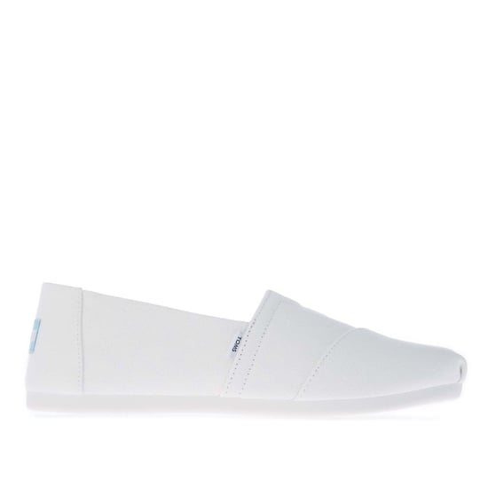 Espadrilles Alpargata toile coton recyclé Toms Pour Femme en Blanc - Image 1