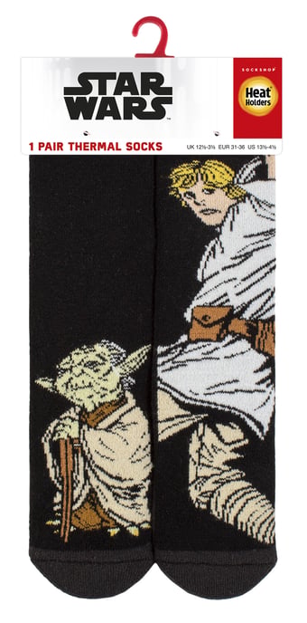 Kinder Star Wars Socken | Wärmehalter Lite | Winter-Neuheit Socken für Jungen - Luke & Yoda - Image 2