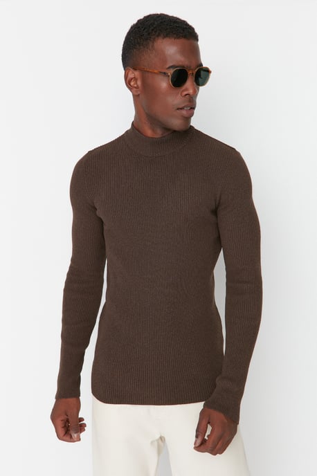 Trendyol Hommes Demi-col roulé   Chandail - Image 1