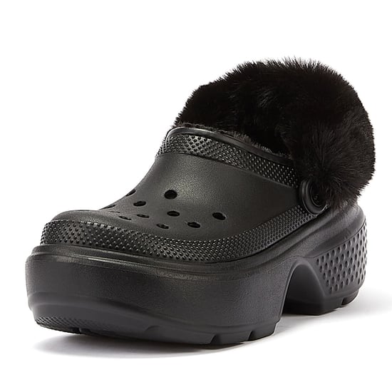 Stomp Lined Pantoletten - Crocs - Thermoplastik - Schwarz - Image 3