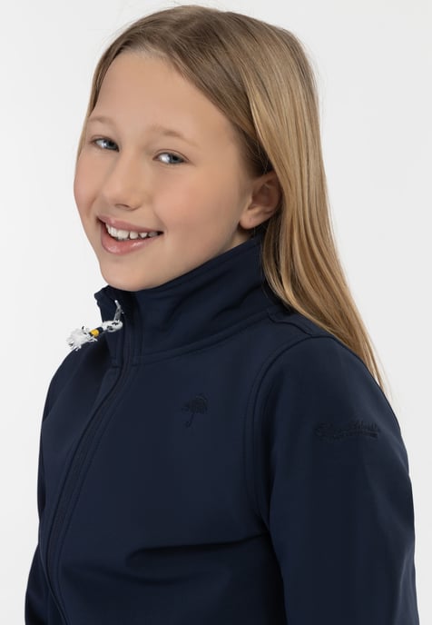 Schmuddelwedda Softshelljacke - recyceltes Material Mädchen Marine - Image 5