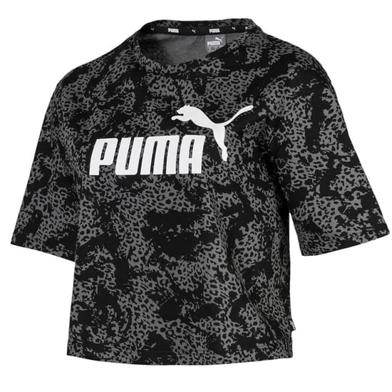 Puma Elevated Essentials Cropped Logo AOP T-Shirt Womens Top 580392 01